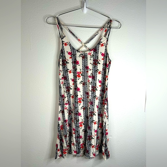 Tart Intimates Floral Striped Mini Dress – Size Small - Picture 2 of 8